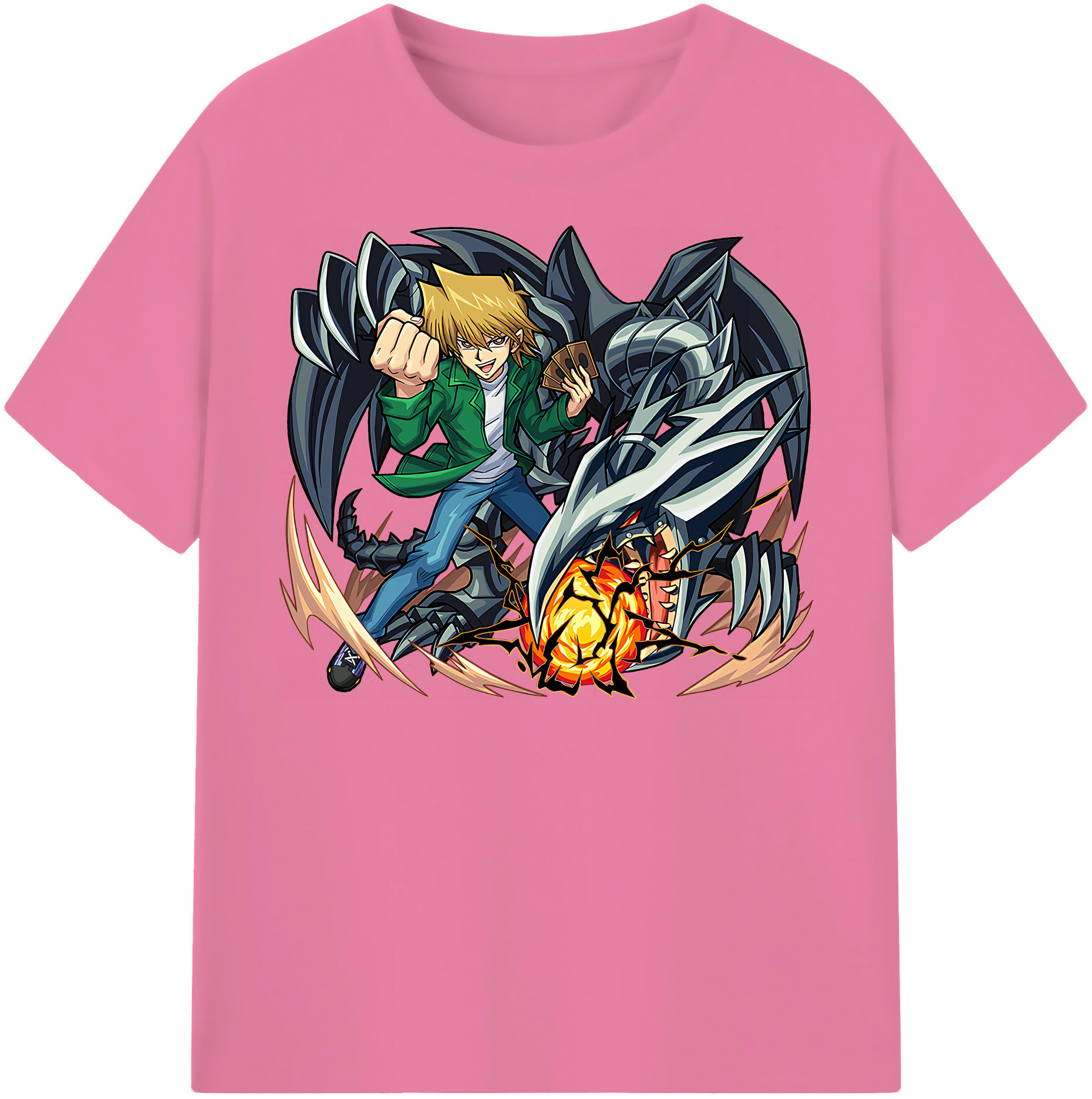 （画像用） 遊☆戯☆王 Yu-Gi-Oh! 綿100％半袖Tシャツ（フロントプリント）